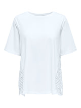 ONLPILLA LIFE SS EMB MIX TOP WVN CS 15347786 - T-SHIRT &