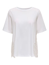 ONLPILLA LIFE SS EMB MIX TOP WVN CS 15347786 - T-SHIRT &