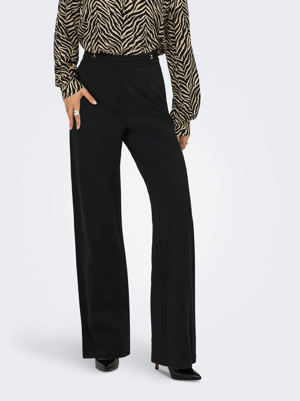 ONLPOPTRASH LIFE HW BELT WIDE PANT PNT 15353586 - PANTALONE