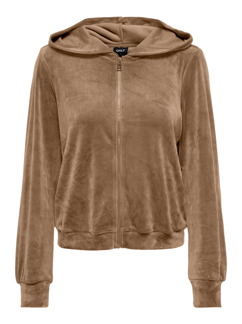 ONLREBEL L/S ZIP HOOD SWT 15299670 - MAGLIERIA & FELPE