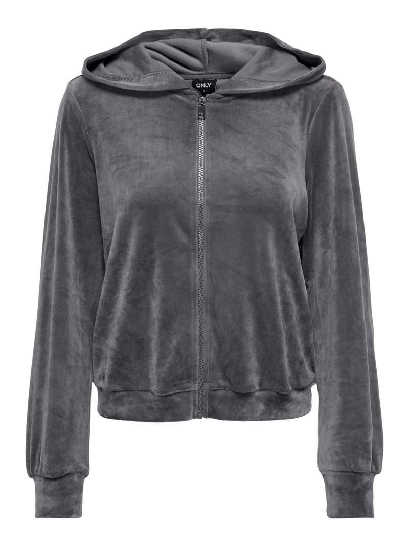 ONLREBEL L/S ZIP HOOD SWT 15299670 - MAGLIERIA & FELPE
