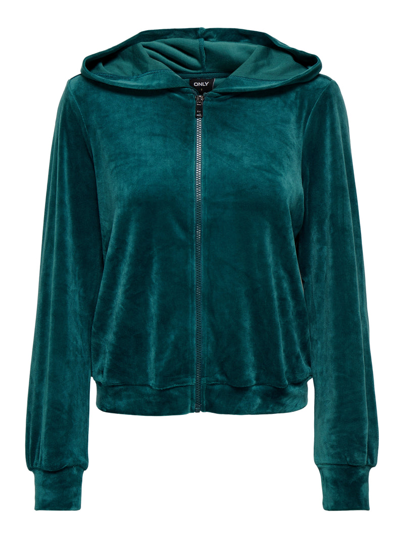 ONLREBEL L/S ZIP HOOD SWT 15299670 - MAGLIERIA & FELPE