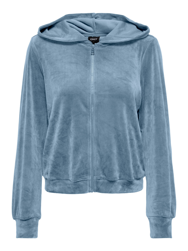 ONLREBEL L/S ZIP HOOD SWT 15299670 - MAGLIERIA & FELPE