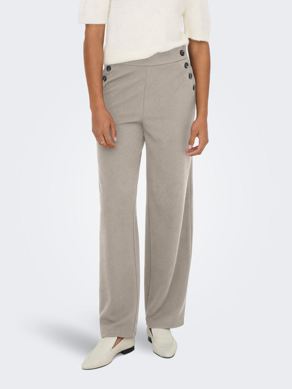 Only Onlfever Rib Flared Pants CS Jrs Pantaloni, Nero, (M) W x 30L Only Onlfever Rib Flared Pants CS Jrs Pantaloni, Nero, (M) W x 30L