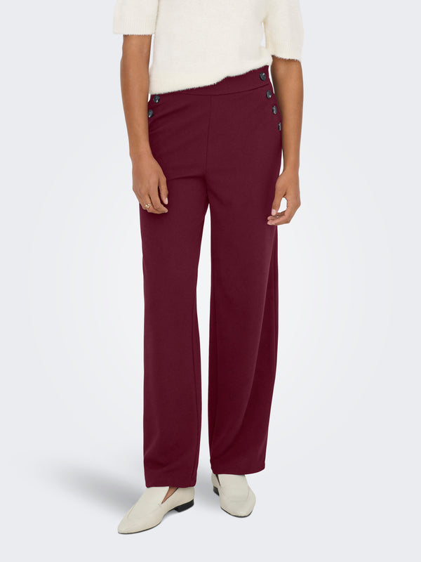 ONLRINA LIFE BUTTON PANT JRS NOOS 15355593 PANTALONE DONNA