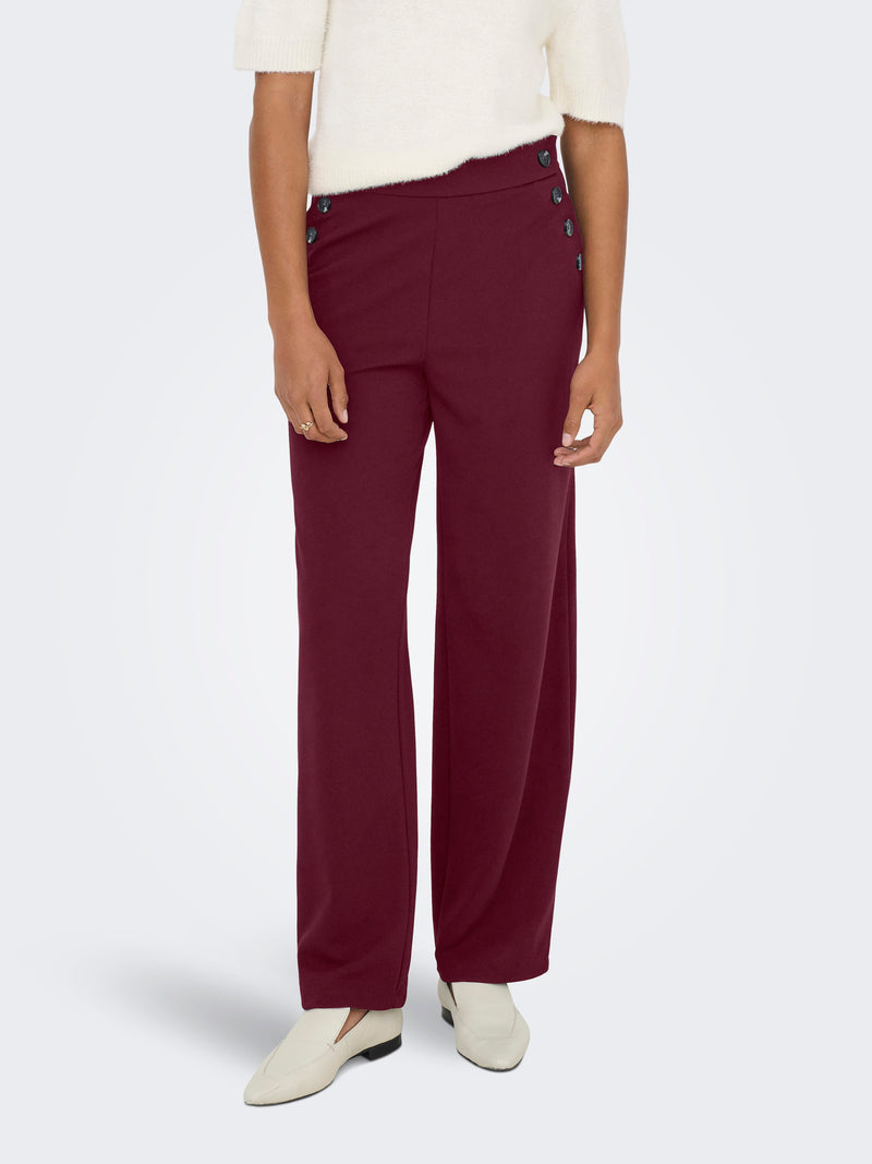 ONLRINA LIFE BUTTON PANT JRS NOOS 15355593 PANTALONE DONNA