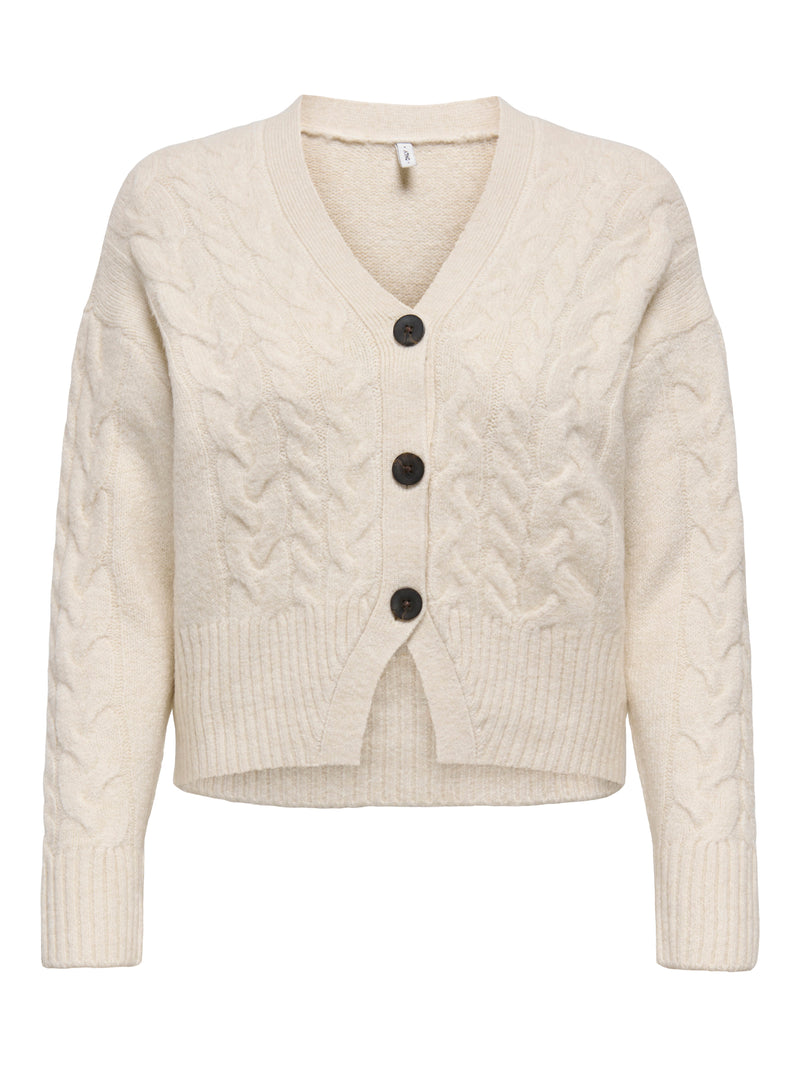 ONLRIO LIFE LS CABLE CARDIGAN KNT 15352216 - MAGLIERIA &