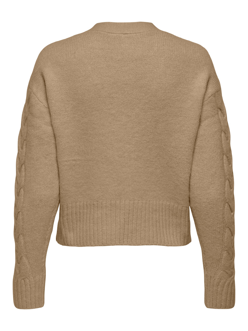 ONLRIO LIFE LS CABLE CARDIGAN KNT 15352216 - MAGLIERIA &
