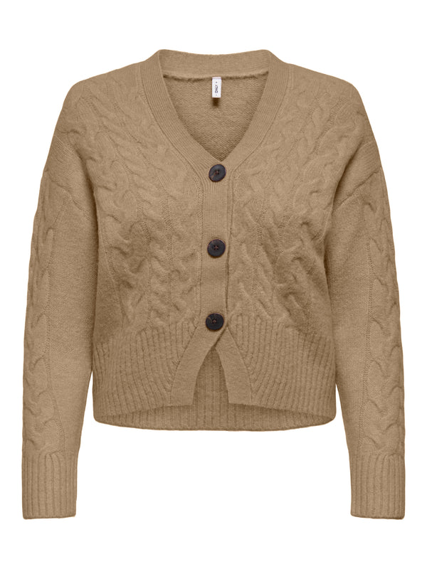 ONLRIO LIFE LS CABLE CARDIGAN KNT 15352216 - MAGLIERIA &