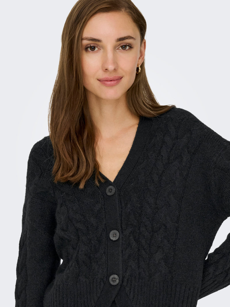 ONLRIO LIFE LS CABLE CARDIGAN KNT 15352216 - MAGLIERIA &