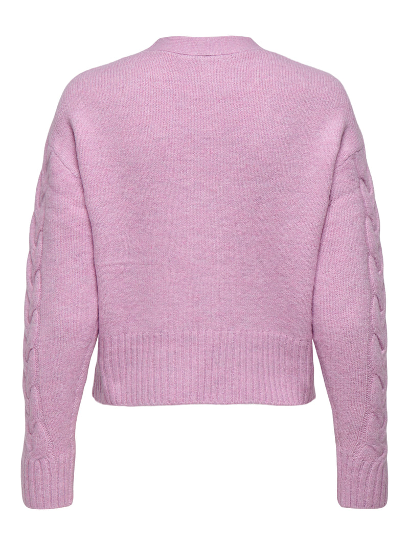 ONLRIO LIFE LS CABLE CARDIGAN KNT 15352216 - MAGLIERIA &