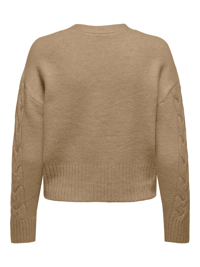 ONLRIO LIFE LS CABLE CARDIGAN KNT 15352216 - MAGLIERIA &