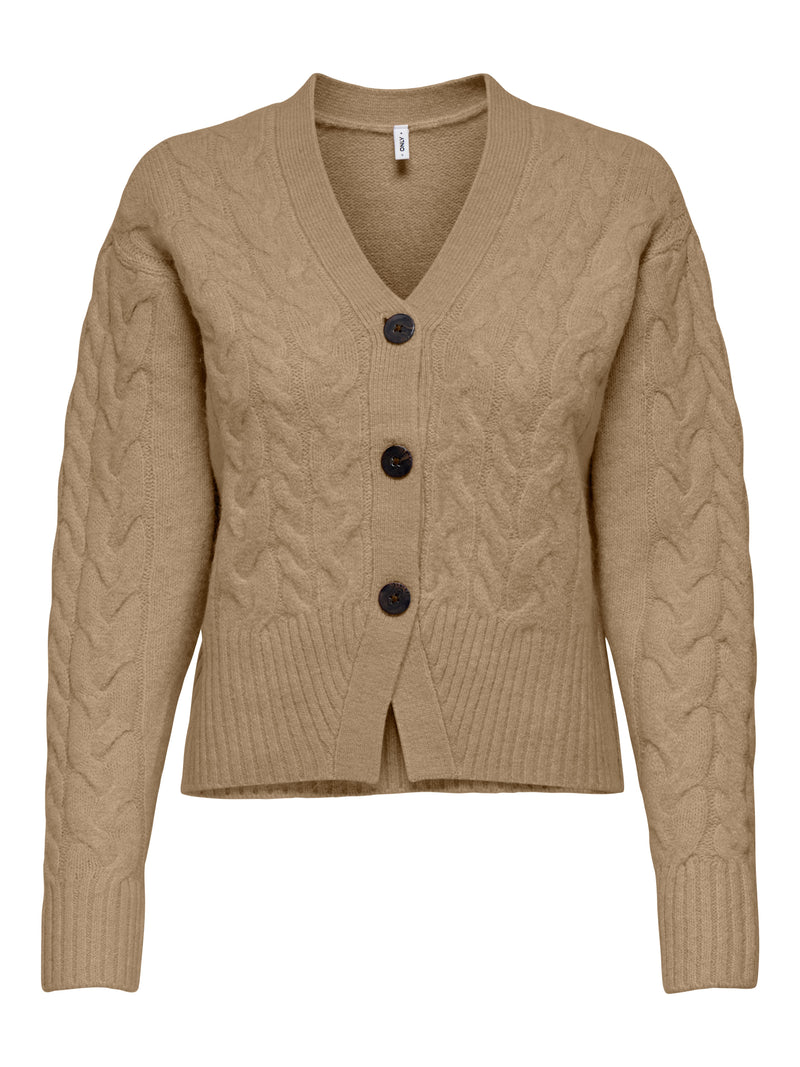 ONLRIO LIFE LS CABLE CARDIGAN KNT 15352216 - MAGLIERIA &