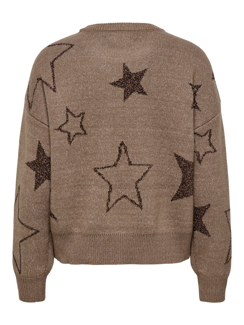 ONLROSIE LS O-NECK GLITTER KNT 15328250 - MAGLIERIA & FELPE