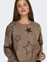 ONLROSIE LS O-NECK GLITTER KNT 15328250 - MAGLIERIA & FELPE