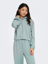 ONLSCARLETT L/S ZIP HOOD SWT NOOS 15346449 - TUTA DONNA