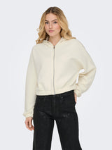 ONLSCARLETT L/S ZIP HOOD SWT NOOS 15346449 - TUTA DONNA