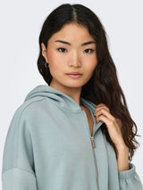 ONLSCARLETT L/S ZIP HOOD SWT NOOS 15346449 - TUTA DONNA