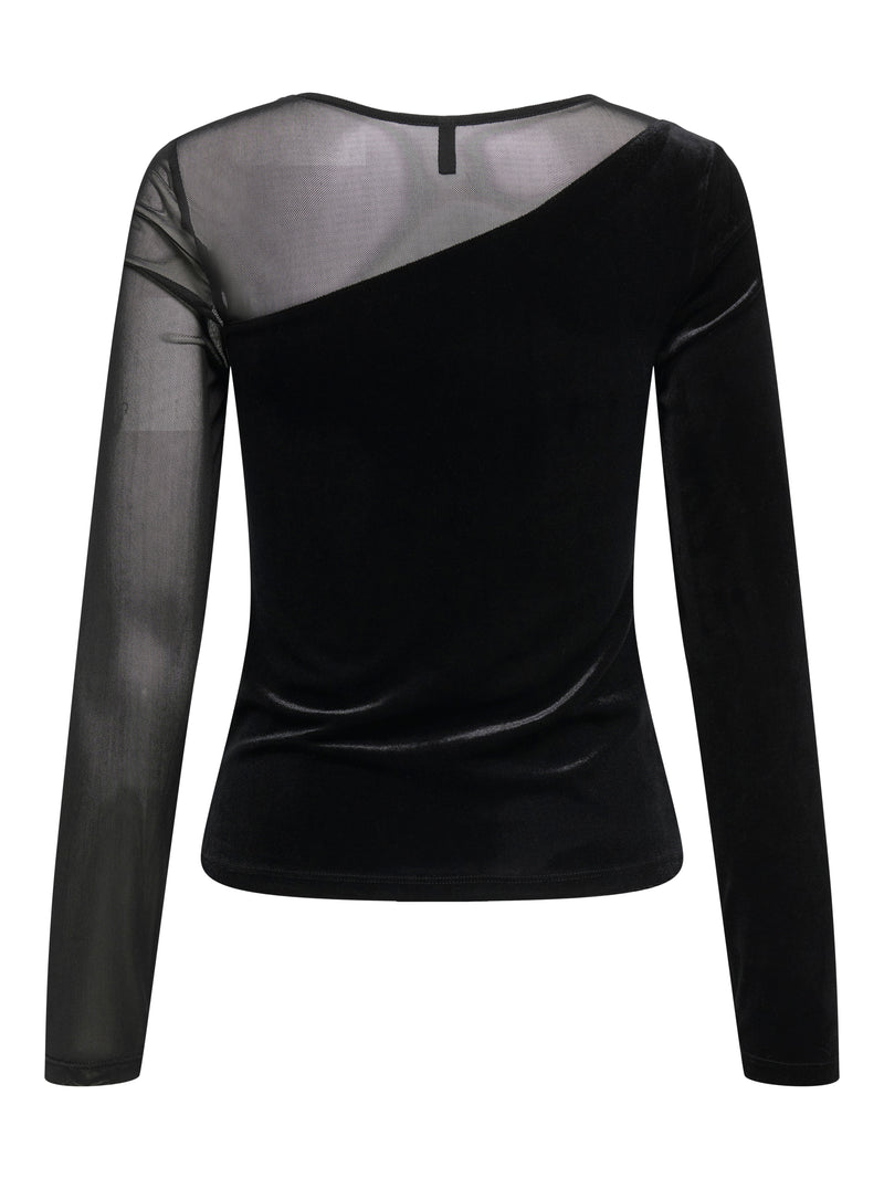 ONLSMOOTH L/S MESH MIX TOP BOX JRS 15360668 - MAGLIERIA &