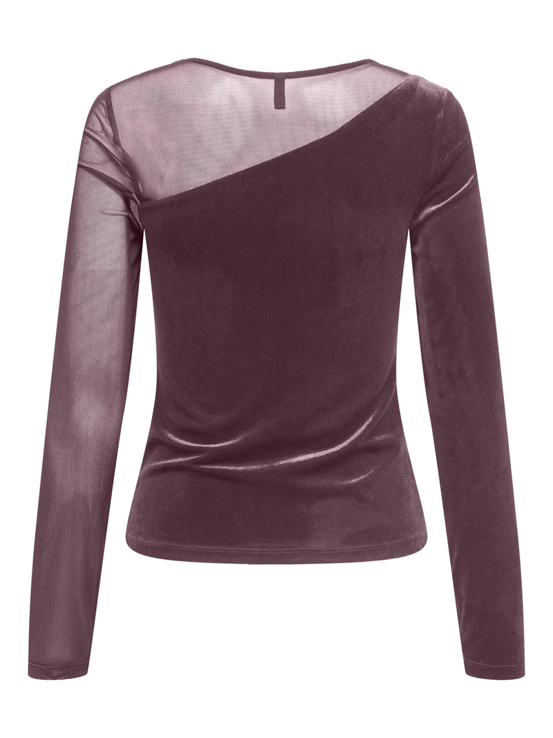 ONLSMOOTH L/S MESH MIX TOP BOX JRS 15360668 - MAGLIERIA &