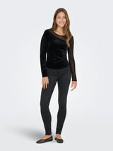 ONLSMOOTH L/S MESH MIX TOP BOX JRS 15360668 - MAGLIERIA &
