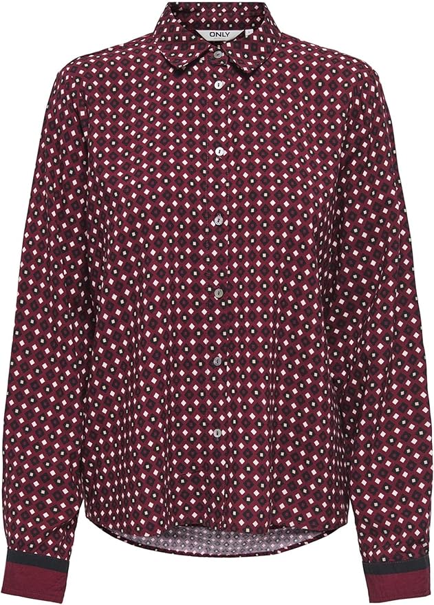 ONLVEDA BORDER L/S SHIRT WVN 15357487 CAMICIA DONNA