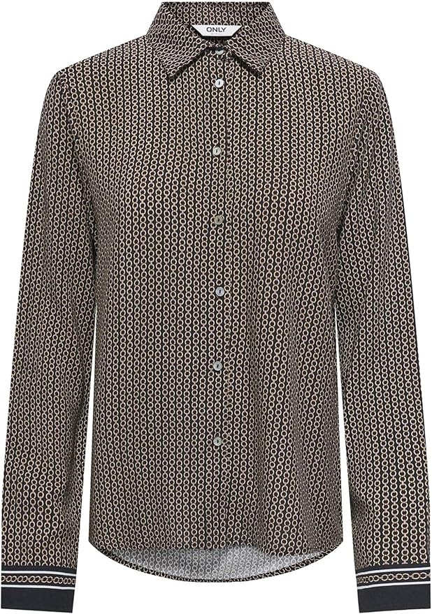 ONLVEDA BORDER L/S SHIRT WVN 15357487 CAMICIA DONNA