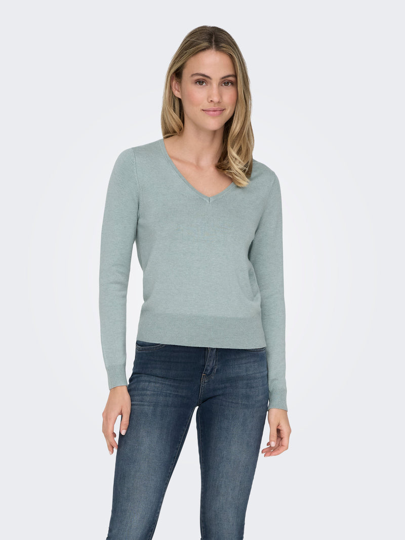 ONLVENICE LIFE LS VNECK PULLO KNT NOOS 15333990 MAGLIERIA &