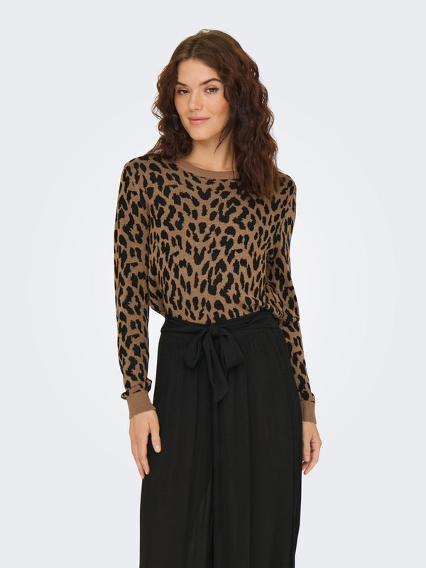 ONLVIENNA LS JQ LEO O NECK CC KNT 15347876 MAGLIERIA &