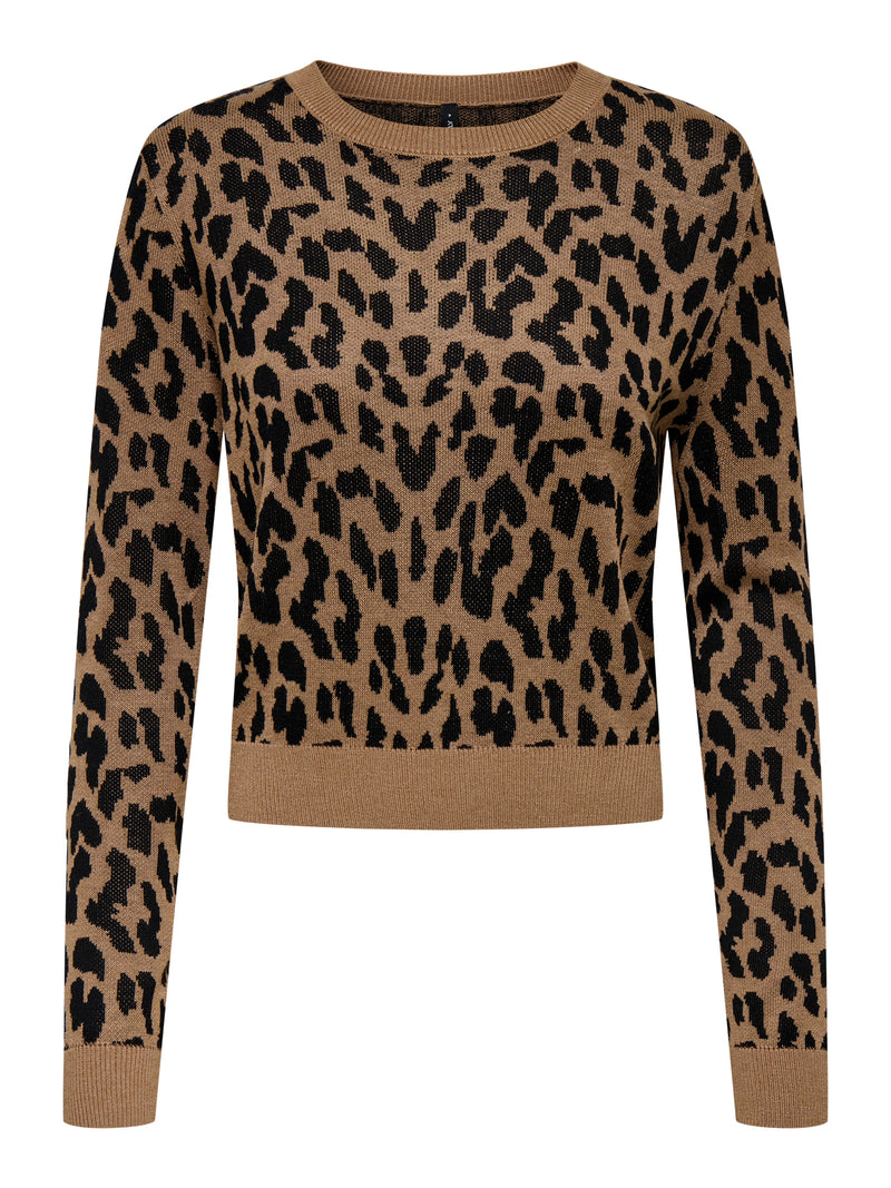 ONLVIENNA LS JQ LEO O NECK CC KNT 15347876 MAGLIERIA &