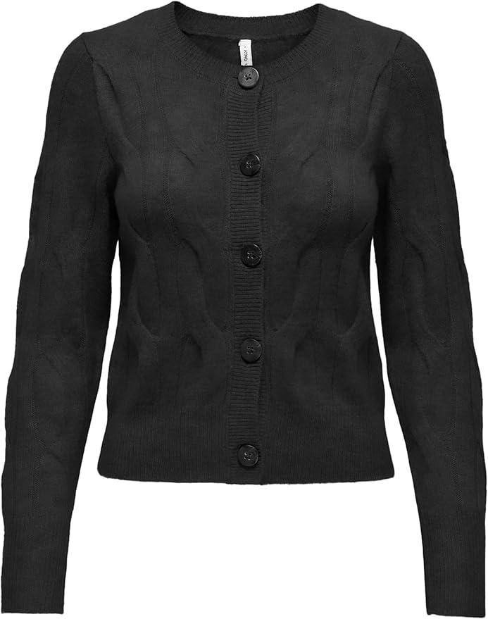 Only Cardigan Donna Effetto Cashemere 15331408 - BLACK / XS