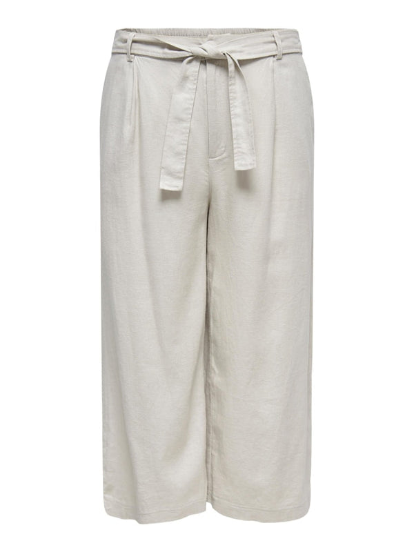 ONLY CARMAKOMA CARCARA HW LININ BELT CULOTTE PANT WVN 