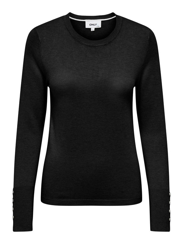 ONLJULIE LIFE LS BUTTON O-NECK CC KNT 15310590 - MAGLIERIA