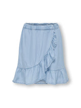 KOGSOFIA WRAP KNEE DNM SKIRT 15291632 - Light Blue Denim /