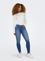 ONLBLUSH MID SK ANK RW DNM REA1319 NOOS 15293282 - JEANS