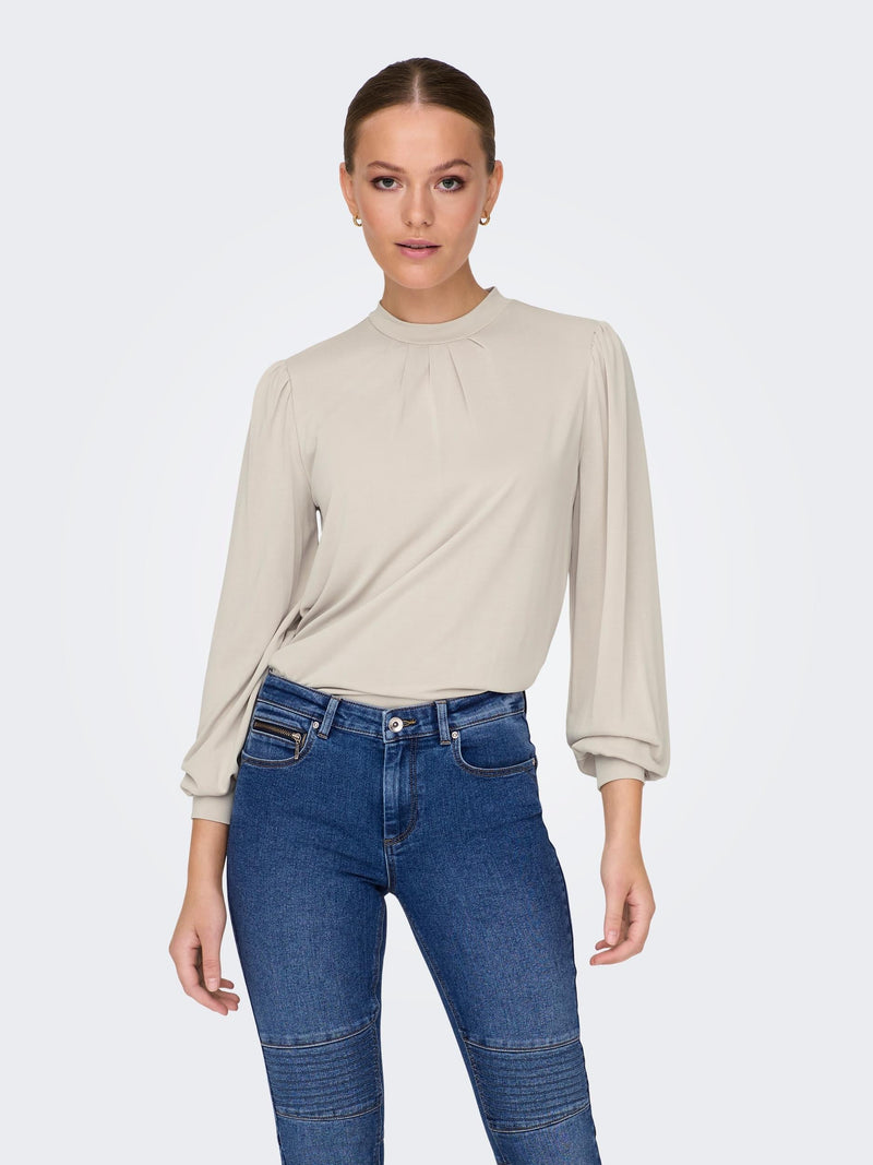 ONLFREE LIFE L/S MODAL HIGHNECK TOP JRS 15303795 - T-SHIRT &