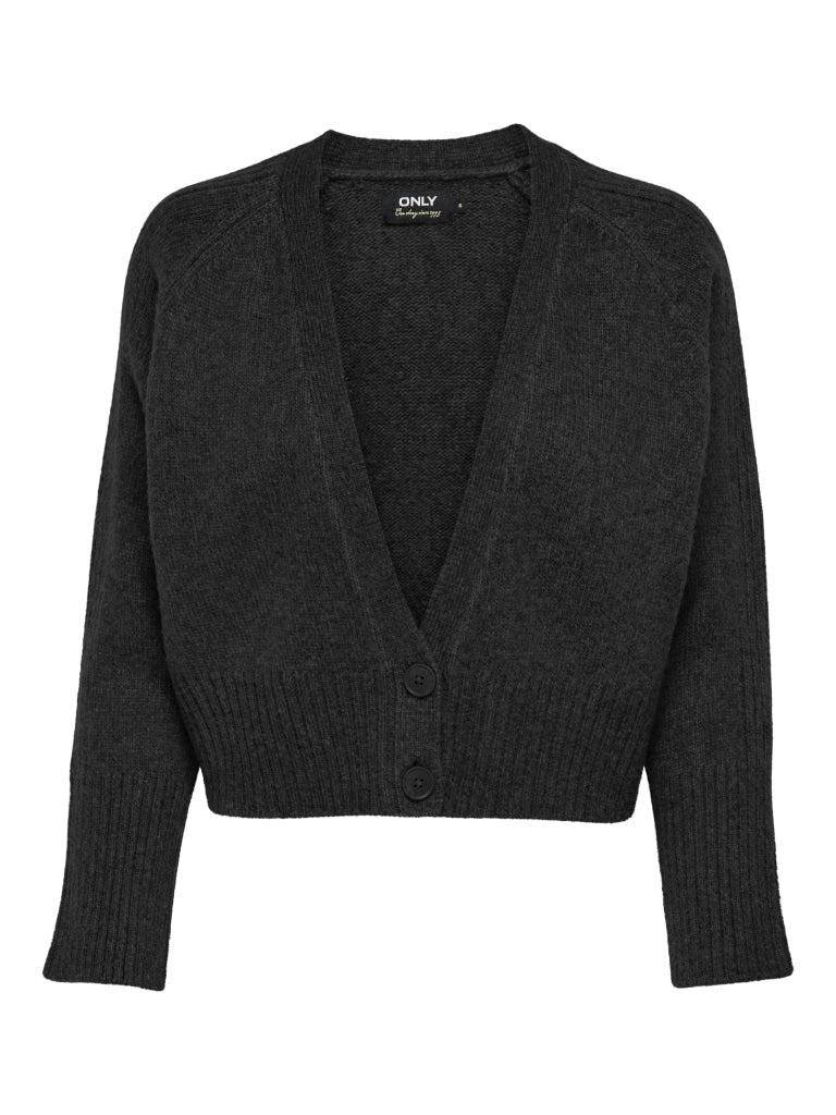 ONLY ONLMACADAMIA L/S CARDIGAN BF KNT 15241474 - BLACK / L- 