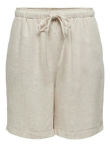 ONLSIESTA MW PULL - UP LINEN BL SHORTS PNT 15322264