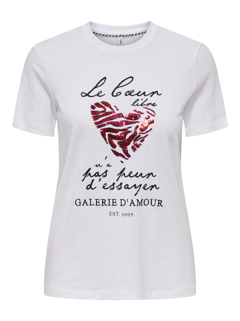 Only t-shirt con scritta moda 15332698 - T-SHIRT & TOP DONNA