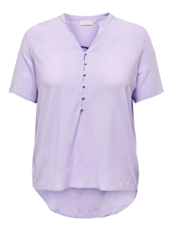 CARELINA S/S TOP WVN 15285859 - Provence / 48 - T-SHIRT &