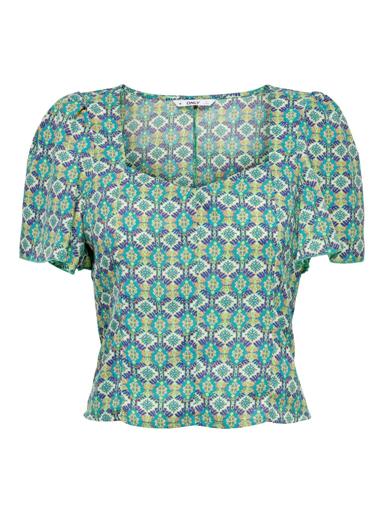 ONLALMA LIFE VIS S/S MAE TOP AOP PTM 15284359 - T-SHIRT &