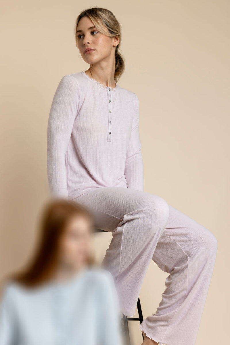 Pigiama Donna Effetto Cashmare ROMANTIC 63616-0 - PIGIAMA