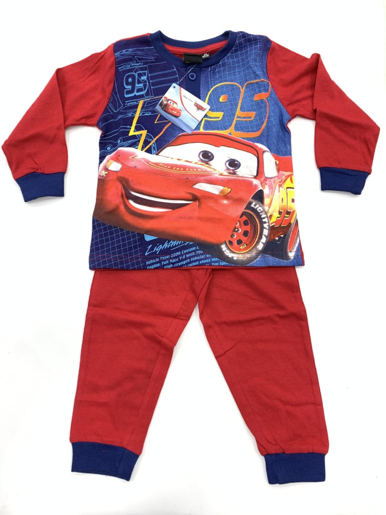 Pigiama in cotone Serafino manica lunga DISNEY CARS 