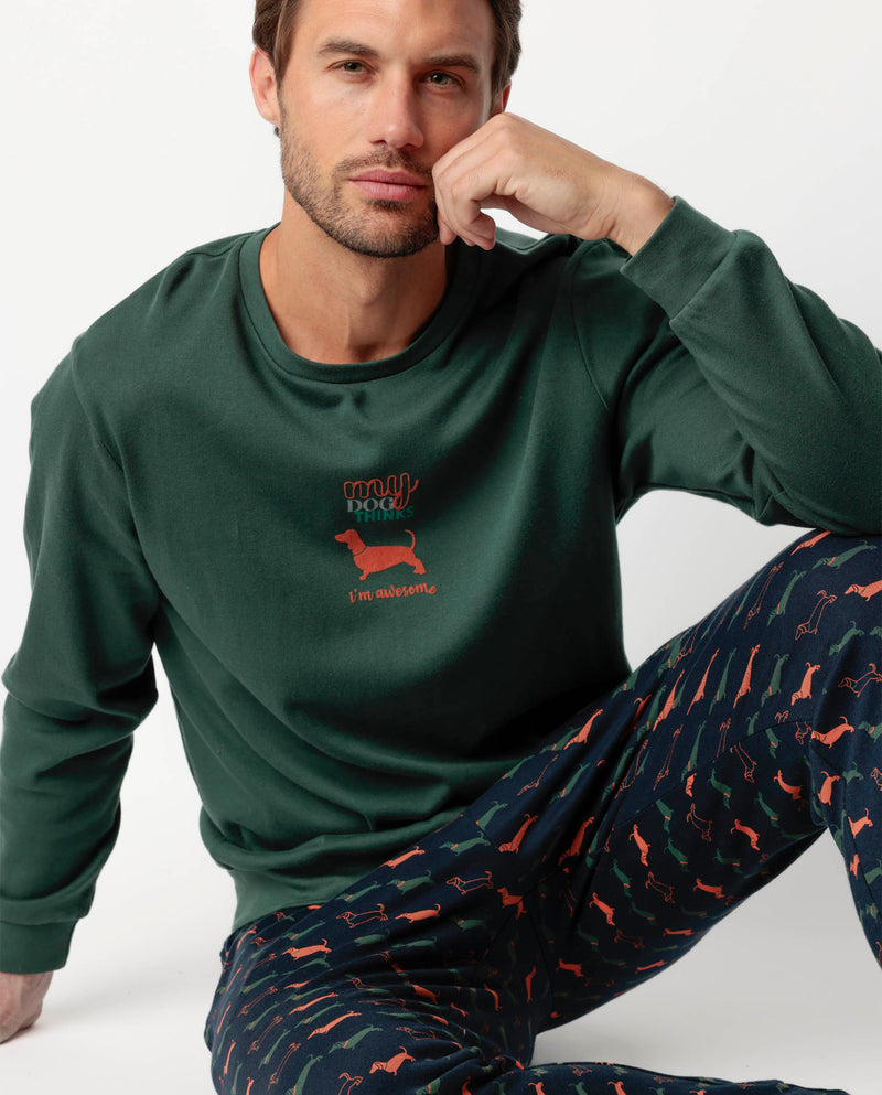Pigiama Uomo in Caldo Cotone HOMBRE MY DOG 63760-0