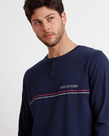 Pigiama uomo in Cotone manica lunga e pantalone lungo 62134