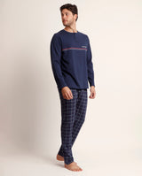 Pigiama uomo in Cotone manica lunga e pantalone lungo 62134