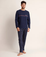 Pigiama uomo in Cotone manica lunga e pantalone lungo 62134