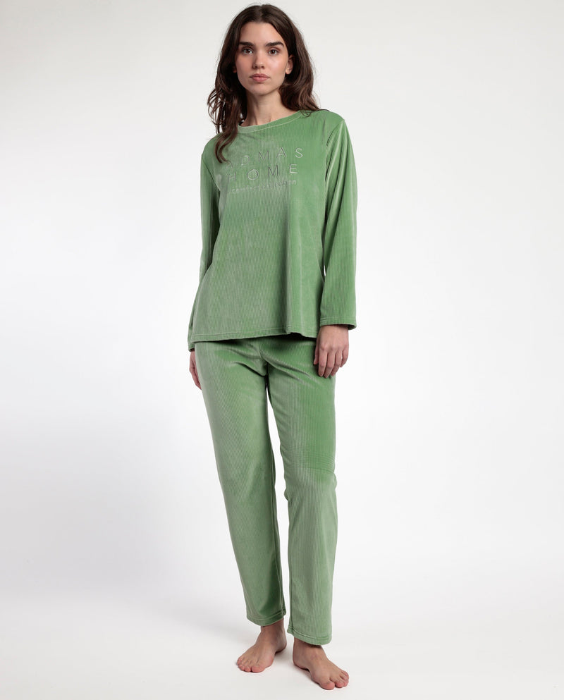 Pigiami Donna in Ciniglia morbida e calda 63343-0 - PIGIAMA