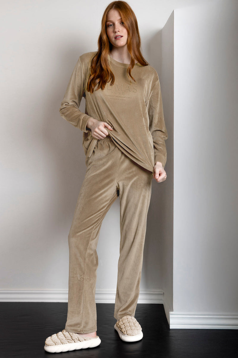 Pigiami Donna in Ciniglia morbida e calda 63343-0 - PIGIAMA