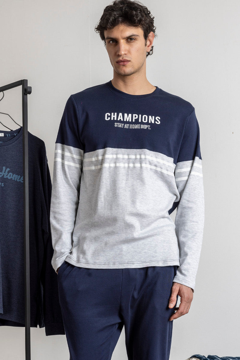 PIJAMA CHAMPIONS 63758-0 - PIGIAMA UOMO INVERNALE